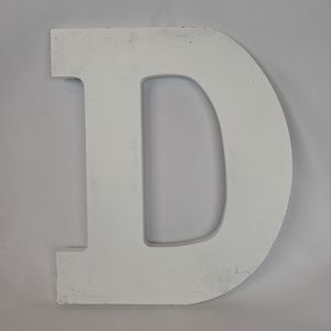 ❤️ 3/$25 D Wood Letter, Primed Ready for Paint